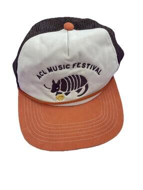 Howler Bros ACL Music Festival Armadillo Trucker Hat Men's Cream Orange H97
